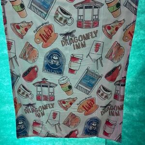 Colorful Dragonfly Inn Themed Scarf
